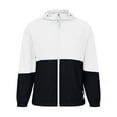 thumbnail image 6 of MQLKF Men's Lightweight Windbreaker Jackets Outdoor Hooded Pocket Raincoat Jacket Fashionable Breathable Men's Tops, 6 of 6