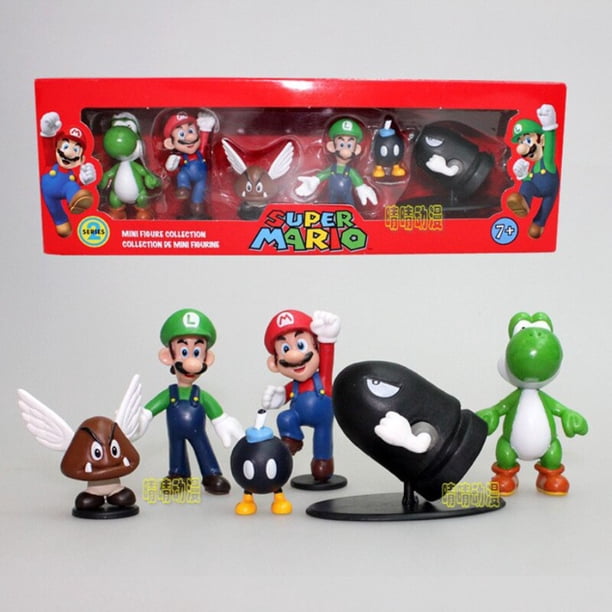 Super Mario Bros juego Rick muñecas de dibujos animados modelo Anime figura marioneta coleccionable modelo de acción juguetes decoración de escritorio regalos zhangmengya LED