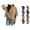 001-Khaki, variant on VOUZZA Women Retro Striped T-Shirt Summer Colorblock Short Sleeve Tee Loose Fit Drop Shoulder Casual Streetwear Pullover Tops