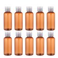thumbnail image 1 of 20 botellas rellenables de viaje de 60 ml con envase vacío para loción cosmética (marrón), 1 of 6