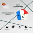 thumbnail image 4 of YJ MGC 2x2 Magnetic Stickerless Speed Cube YongJun 2X2X2  Magic Cube Puzzle Toys, 4 of 6