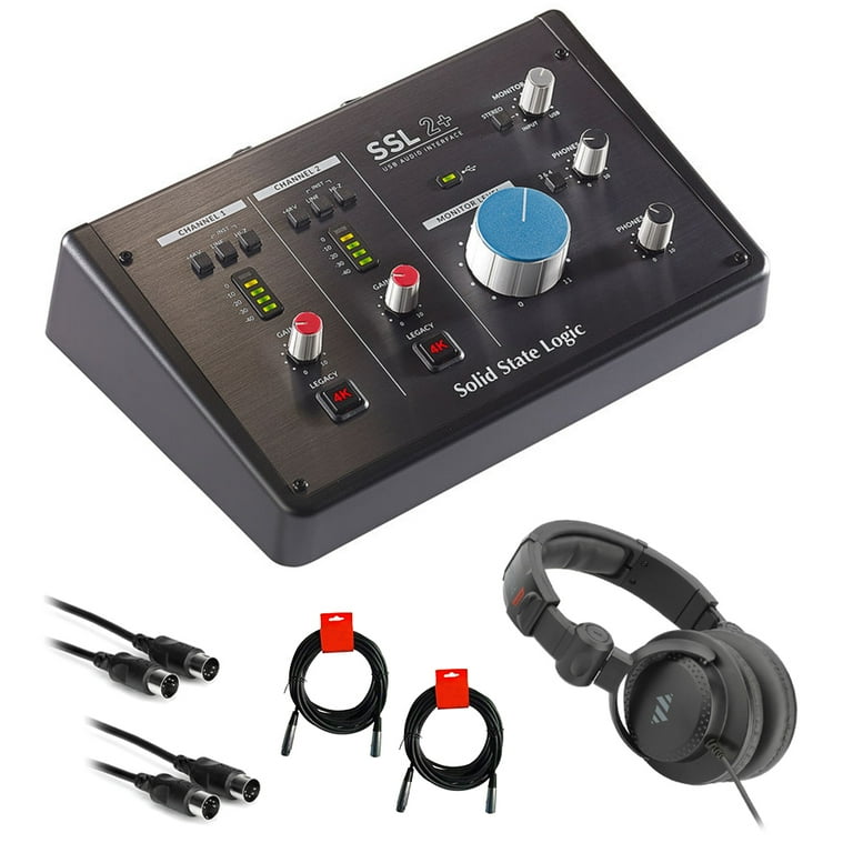 Solid State Logic SSL-2+ USB Audio Interface Bundle with Studio