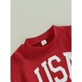thumbnail image 5 of 4th of July Baby Boy Summer Outfit USA Short Sleeve T Shirt Top Stars Stripes Shorts 2Pcs Independence Day Clothes Set, 5 of 8