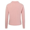 thumbnail image 6 of zaveiop Women's Round Neck Batwing Long Sleeved Sweater Autumn Oversized Side Slit Ribbed Knitted Sweater Pullover Top (White, XXL), 6 of 9