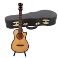 thumbnail image 3 of YAHHU Wooden Miniature Guitar Model Replica with Stand and Box Home Decorative Figurine, 7.7 inches / 19.6 cm Large, 3 of 9