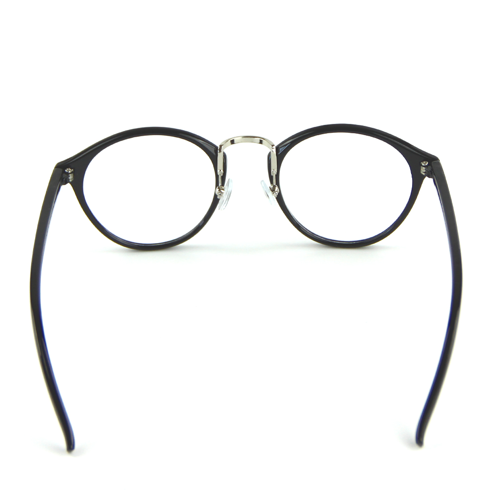 Cyxus Retro Round Blue Light Blocking Computer Glasses for Anti Eyestrain UV400, Black Frame Unisex(Men/Women) Eyewear