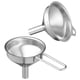 thumbnail image 1 of Embudo de acero inoxidable de 2 piezas para aceite de cocina, embudo de metal para líquidos, kit de cocina, 1 of 7