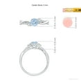 thumbnail image 5 of ANGARA Natural Nature Inspired Aquamarine & Diamond Twisted Vine Ring in 14K White Gold for Women (Size-5mm) | March Birthstone, Anniversary, Jewelry Gift for Women | Natural Aquamarine Ring, 5 of 9