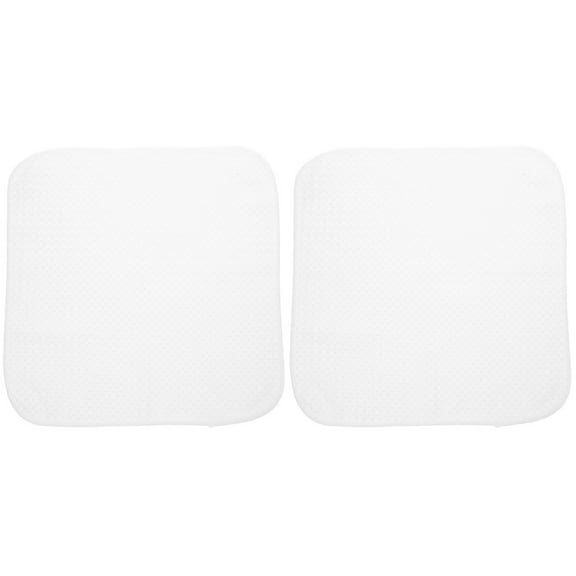 Car Wash Towels Microfiber Cleaning Cloth Kitchen Absorb Water Superfine White 2 PCS