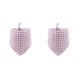 thumbnail image 3 of Methold Bufanda de baba de tela escocesa Toalla de mascota triangular reutilizable de algodón de 4 estaciones Violeta 2piezas Methold CBP281043, 3 of 6