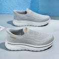 thumbnail image 5 of Black Mesh Slip-On Platform Cushioned Walking Shoes, 5 of 9