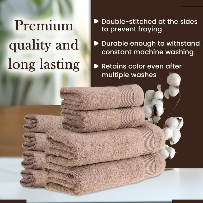 HALLEY Ultra Soft 100 Cotton Turkish Bath Towels Set 6 Piece Spa Quality Gray Walmart