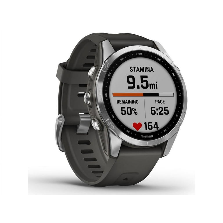 Garmin fenix 7S 42mm Multisport GPS Smartwatch, Silver with