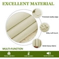 thumbnail image 4 of Amay Blackout Double Pinch Pleated Curtains Panel Ivory Solid, 100 Inch Wide by 120 Inch Long- 1Panel, 4 of 7