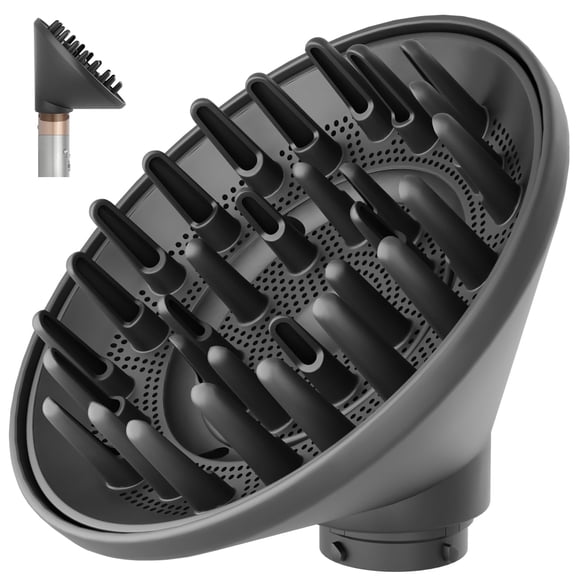 AFDD Large Diffuser Attachment Compatible with Dyson Airwrap Upgraded Bigger Diffuser Nozzle to Dryer Faster and Define Curls Hair