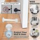 thumbnail image 3 of 4-pack Door Stop, Heavy Duty, Solid, Rigid Metal, Wall Mounted, 7.5 cm, 3 of 4