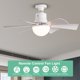 thumbnail image 2 of Ventilador Techo Con Enchufe Temporizador Remoto Velocidad Del Viento 3 Velocidades para Sala Estar Y, 2 of 9