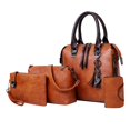 thumbnail image 4 of Monedero del bolso de las mujeres 4 unids / de moda para mujer, de hombro, con asa , con cierre de cremallera, correa de hombro desmontable ajustab Magideal Monedero del bolso de las mujeres, 4 of 7