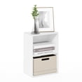 thumbnail image 2 of Furinno LUDER Book Shelf, 2-Tier Modern Bookshelf, Open Shelves Bookcase, 9 x 16 x 21, for Living Room, Bedroom, Home Office, Plain White, 2 of 5