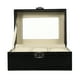 thumbnail image 4 of Caja creativa para guardar relojes, expositor de relojes de pulsera, estuche para el hogar (negro), 4 of 7