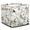 Multicolor 2, variant on CURLYOOT Wildflower Cube Storage Bin, 13 x 13 x 13 Storage Cube Bins for Organizing, Blossom Flower Fabric Foldable Closet Baskets with Handles for Closet, Shelves, Clothes