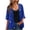 Blue, variant on Women's Sequin Jacket Three-Quarter Sleeve Casual Party Bling Cardigan Open Front Shiny Top, Gray XXL
