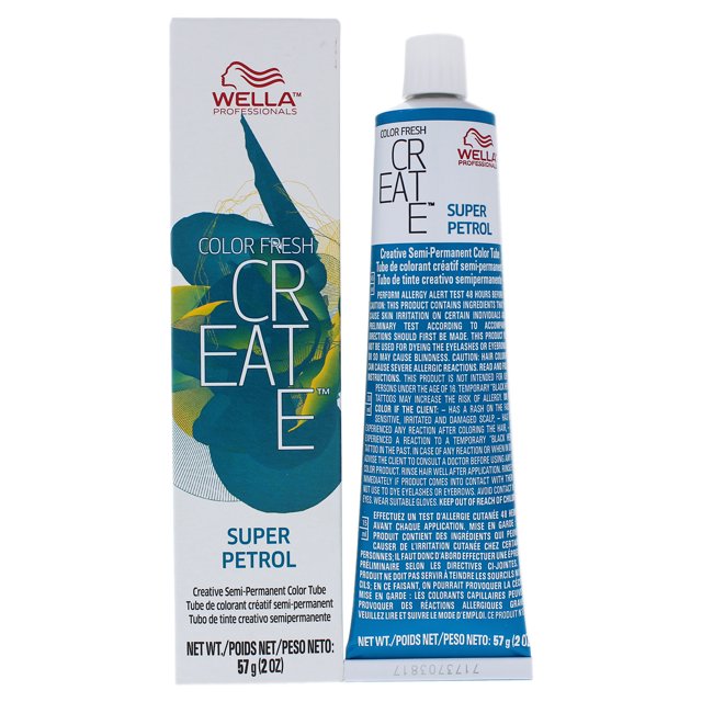 Color Fresh Create Color Semi-Permanente - Super Petrol de Wella para Unisex - Tinte para Cabello de 2 oz Wella Sexy Hair Sexy Hair Organics Moisturizing Treatment Tratamiento Unisex 6.8oz
