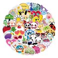 thumbnail image 1 of Bangcool 100PCS Cartoon Stickers Various Patterns Adhesive Animal Stickers Luggage Decals, 1 of 10