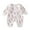 White, variant on Douhoow Infant Christmas Jumpsuit Unisex Baby Long Sleeve Zipper Ribbed Romper