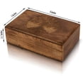 thumbnail image 6 of Great Birthday Gifts Handmade Decorative Wooden Jewelry Box Tree Of Life Carving Jewelry Organizer Keepsake Box Treasure Chest Trinket Holder Watch Box Storage Lock Box Housewarming Gift, 6 of 7