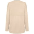 thumbnail image 3 of Women's Levelwear Khaki Cincinnati Reds Oversized Beaudry Sizzle Top, 3 of 3