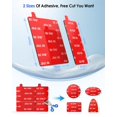 thumbnail image 4 of 4Pcs Adhesive Sticky Pads for Dash Cam, 3M VHB Square Heat Resistant Double-sided Sticker Replacement Fit for Windshield Dashcam Mount, 2.83" Car Windscreen Window Glass Mounting Tape Glue Strip, 4 of 7