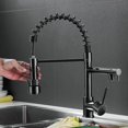 thumbnail image 3 of Kelelife Black Kitchen Kitchen Faucet Mixer Kitchen With 360 Steal Mixer Pivoting Bird Shower--, 3 of 4
