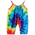 thumbnail image 1 of Toddle Sleeveless Jumpsuit with Tie-dye Pattern Printing Elastic Closure Clothing, 1 of 2