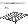 thumbnail image 2 of CazToi Base de cama metálica tamaño Queen, base de cama plataforma de perfil bajo de 6 pulgadas, no necesita somier, silenciosa, 2 of 7
