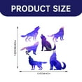 SUSHANG Star Wolf Wall Sticker Starry Wolf Glow Pasted Bar Restaurant