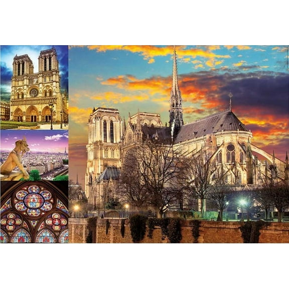 Notre-Dame Collage 1000-Piece Puzzle