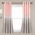 thumbnail image 1 of Lush Decor Panneau de Rideau Occultant Umbre Fiesta, 63 Pouces L, Blush & Gris, 1 of 6