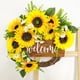 thumbnail image 5 of Corona de Girasol de Imitación, Decoración de Puerta de Bienvenida, Flores de Imitación, Flores Falsas, Puerta de Entrada de Ratán, Decoración Del Hogar, Colgante de Pared, 5 of 7