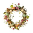 thumbnail image 4 of Abbracc Round Easter Wreath with Pastel Eggs Front Door Spring Pendant Artificial Flower H, 4 of 9