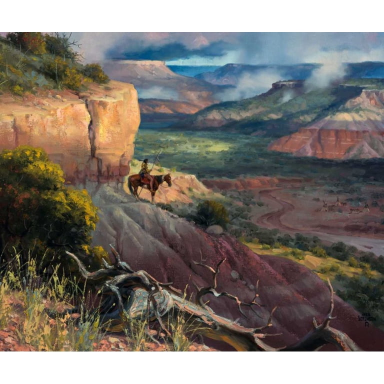 Sorenson, Jack 17x15 Black Ornate Wood Framed with Double Matting