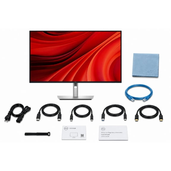 DELL P3225QE Pro 32" Plus 4K USB-C Hub Monitor bundle - 31.5" 4K IPS 100Hz, 90W USB-C PD, HDMI 2.1, DisplayPort 1.4.