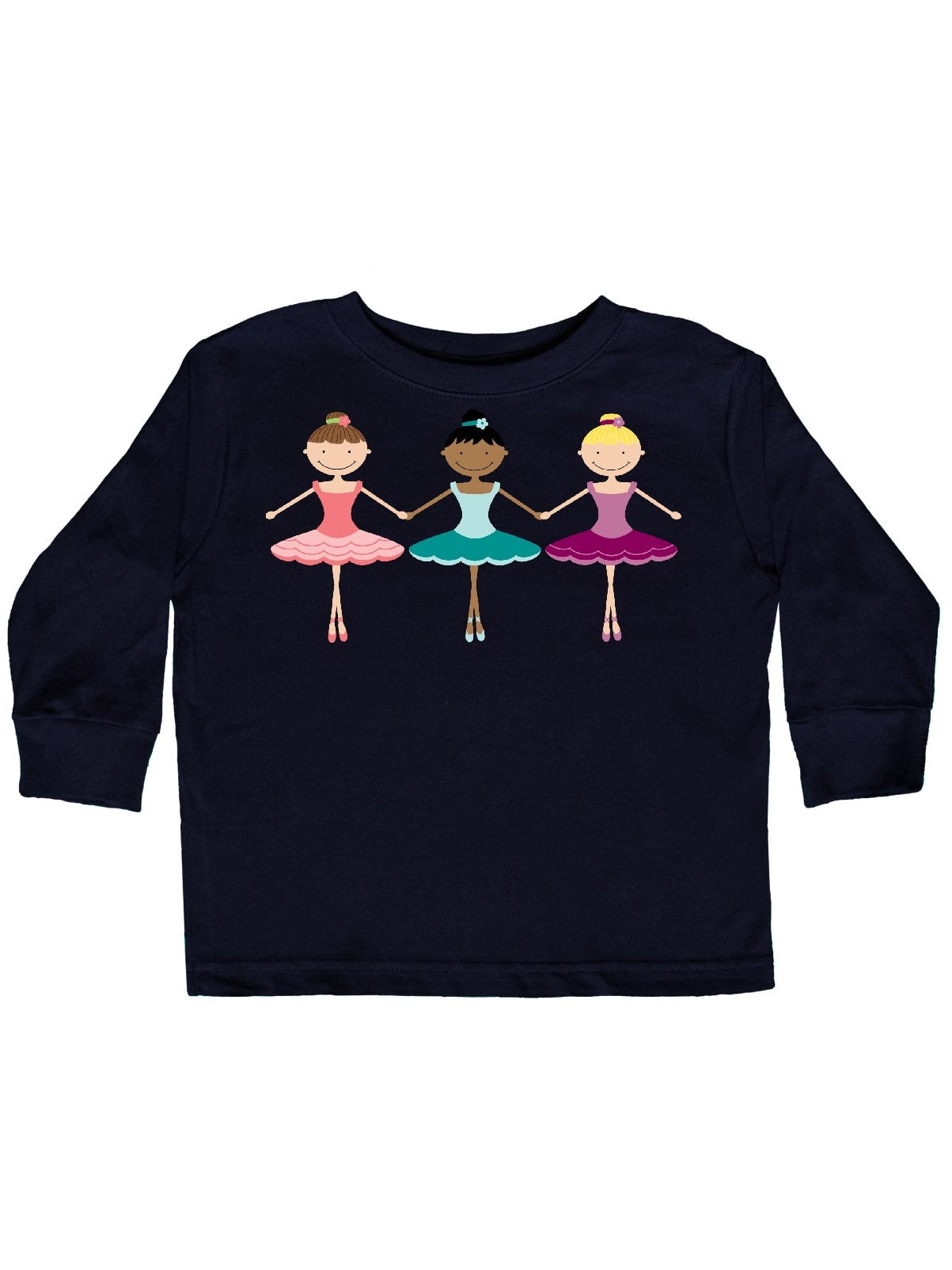 inktastic Little Ballerina Trio Toddler T-Shirt