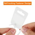 thumbnail image 3 of Uxcell 50pcs Marker Cable Zip Ties, 9.8 Inch Self-Locking Nylon Label Tags Zip Tie Wraps Ties Wire, White, 3 of 7