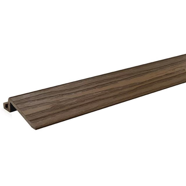 3 x 24 Po. Transition de Sol en PVC Noyer Préfini - Lot de 4