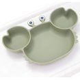 thumbnail image 5 of (verde té de cangrejo)assiette Pour Bb Silicone, Plaque D'alimentation Antidrapante Pour Tout-petits Les Enfants Avec Une Forte Aspiration, Adapt Au La, 5 of 5