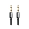 thumbnail image 3 of Monoprice Audio Cable - 3 Feet - Black | Auxiliary 3.5mm TRRS Audio & Microphone Cable - Slim, Durable, Gold plated for smartphone, mp3 player, laptop - Onyx Series, 3 of 5