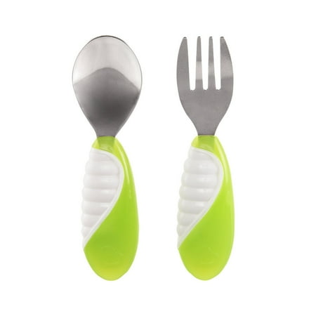 Munchkin Grip Fork & Spoon - Green