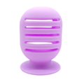 thumbnail image 3 of Silic Makeup Sponge Holder, 5 Line Vented Shatterproof Beauty Sponge Carrying Case Organizer Make up Sponge Travel Case, Violet, 3 of 5