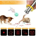 thumbnail image 3 of MesaSe 3pcs Cat Toys, 2pc USB Rechargeable Cat Light and 1 Bell, Interactive Kitten Toy for Indoor Cat, Flashlight Cat Wand Light, Pet Chase Toy for Fun Playing Training Exercise Indoors, 3 of 5